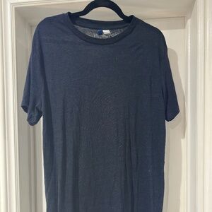 H&M Divided Longline Crew Neck Shirt